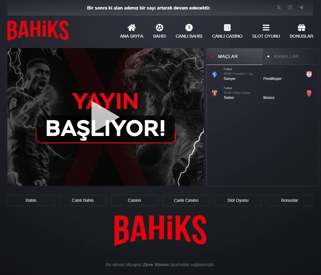 Bahiks TV ekran görüntüsü