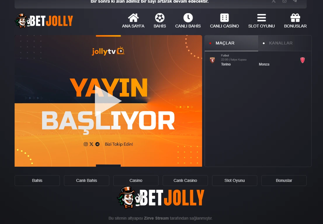 Betjolly TV ekran görüntüsü