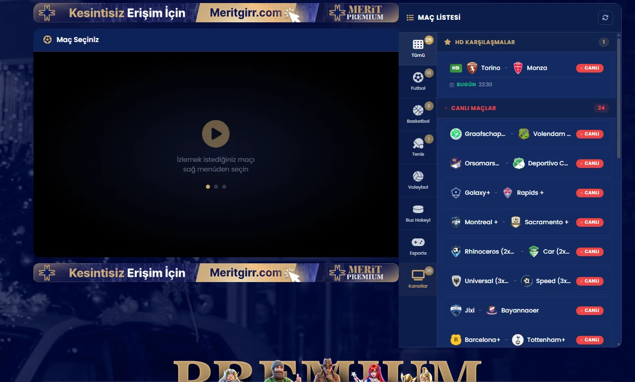 Meritpremium TV ekran görüntüsü