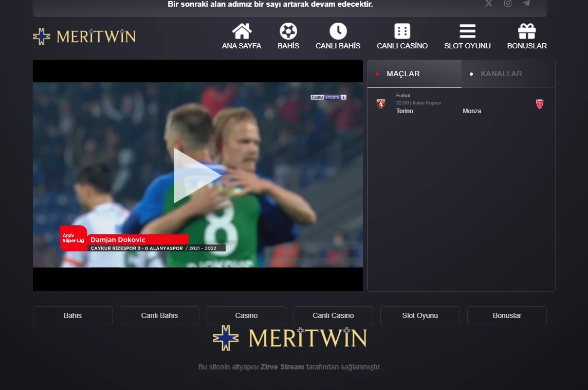 Meritwin TV ekran görüntüsü
