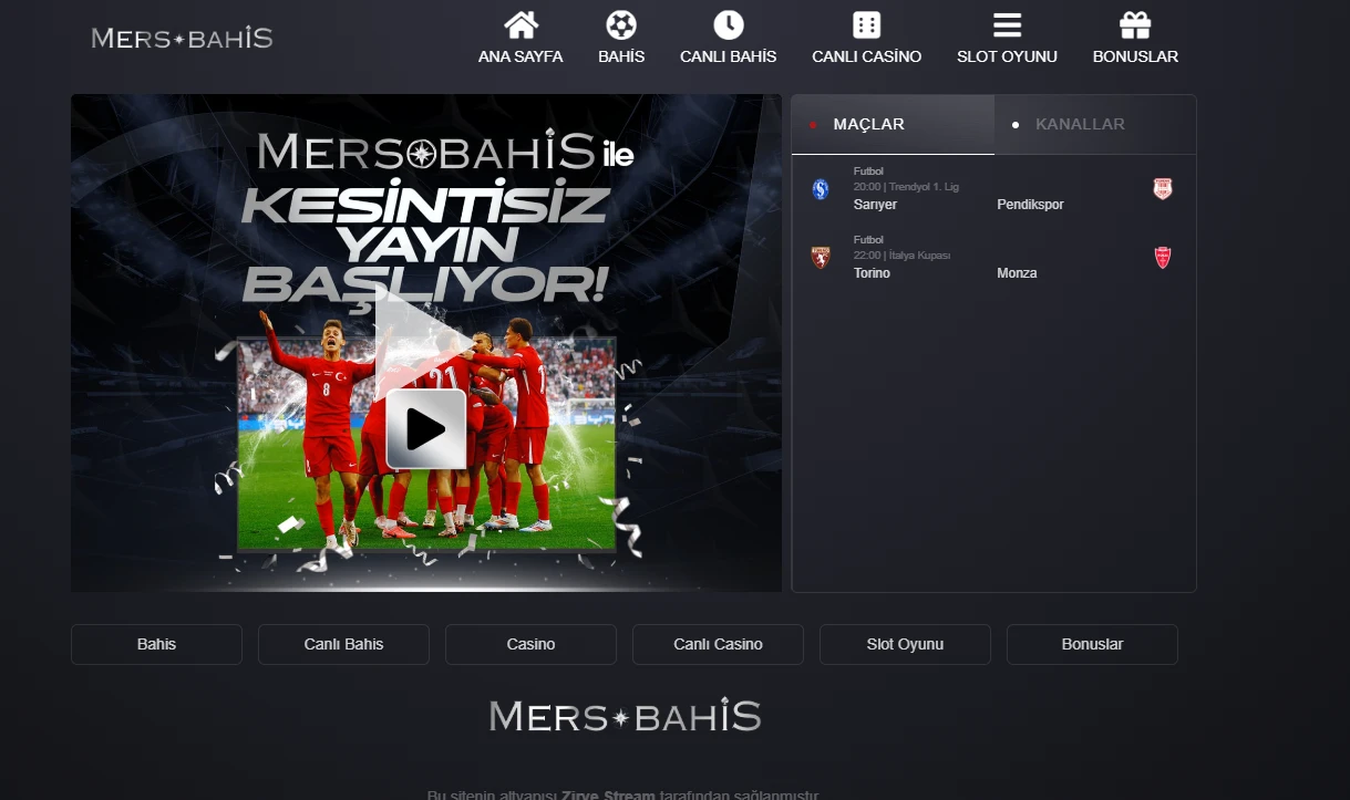 Mersobahis TV ekran görüntüsü