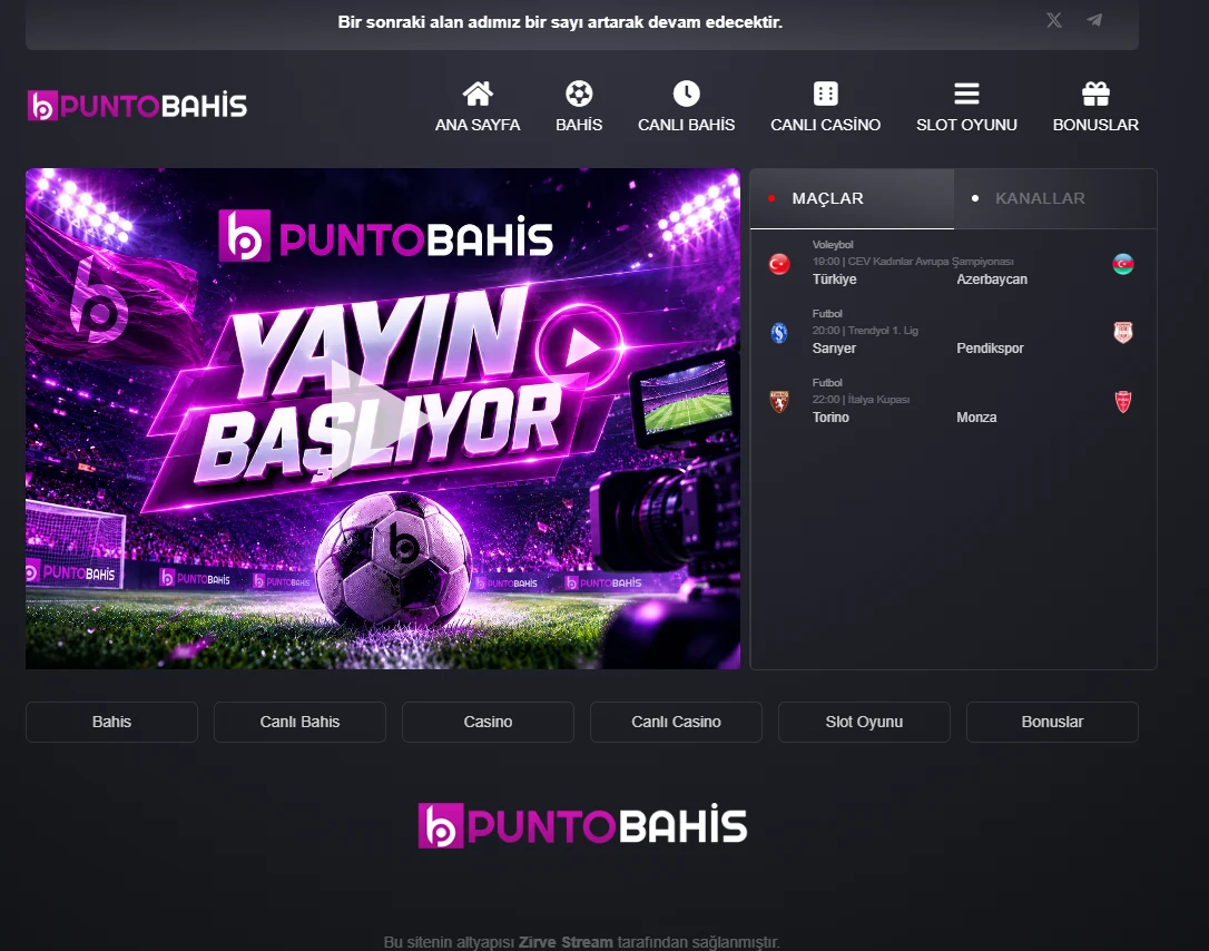 Puntobahis TV ekran görüntüsü