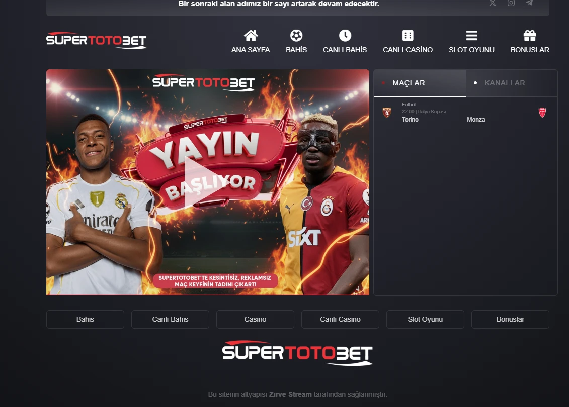 Süpertotobet TV ekran görüntüsü